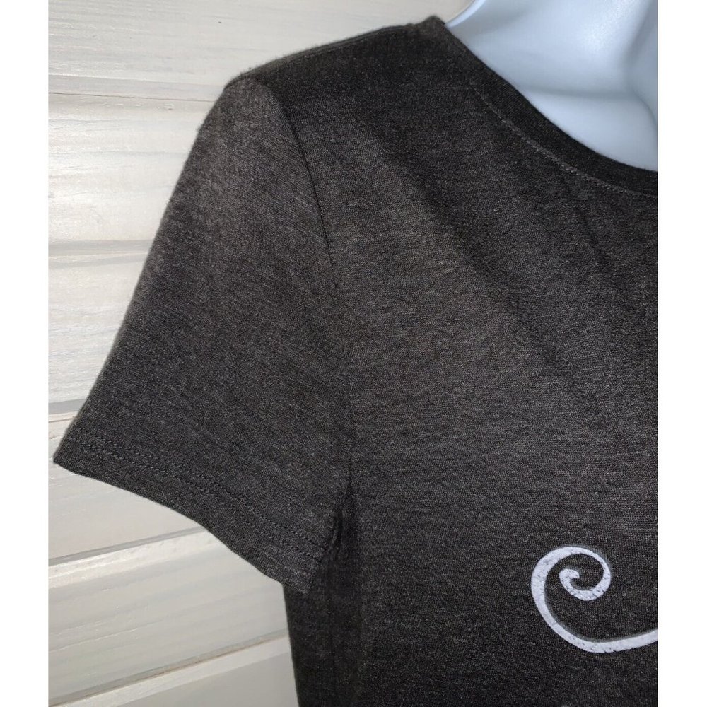 NWT Maurices Sz XS Be Kind Or Be Quiet Graphic Tee Gray Heather S/S - Picture 4 of 10